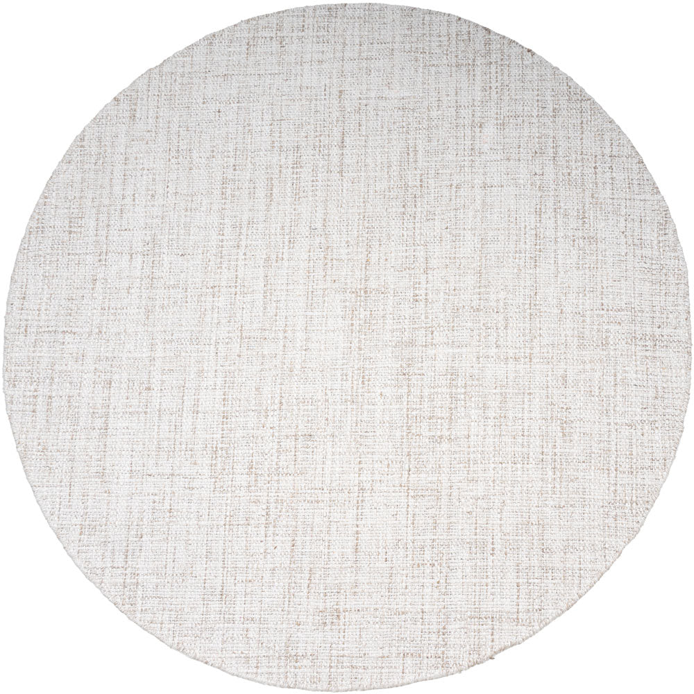 Vloerkleed Cross Light Beige Rond - Beige Rond
