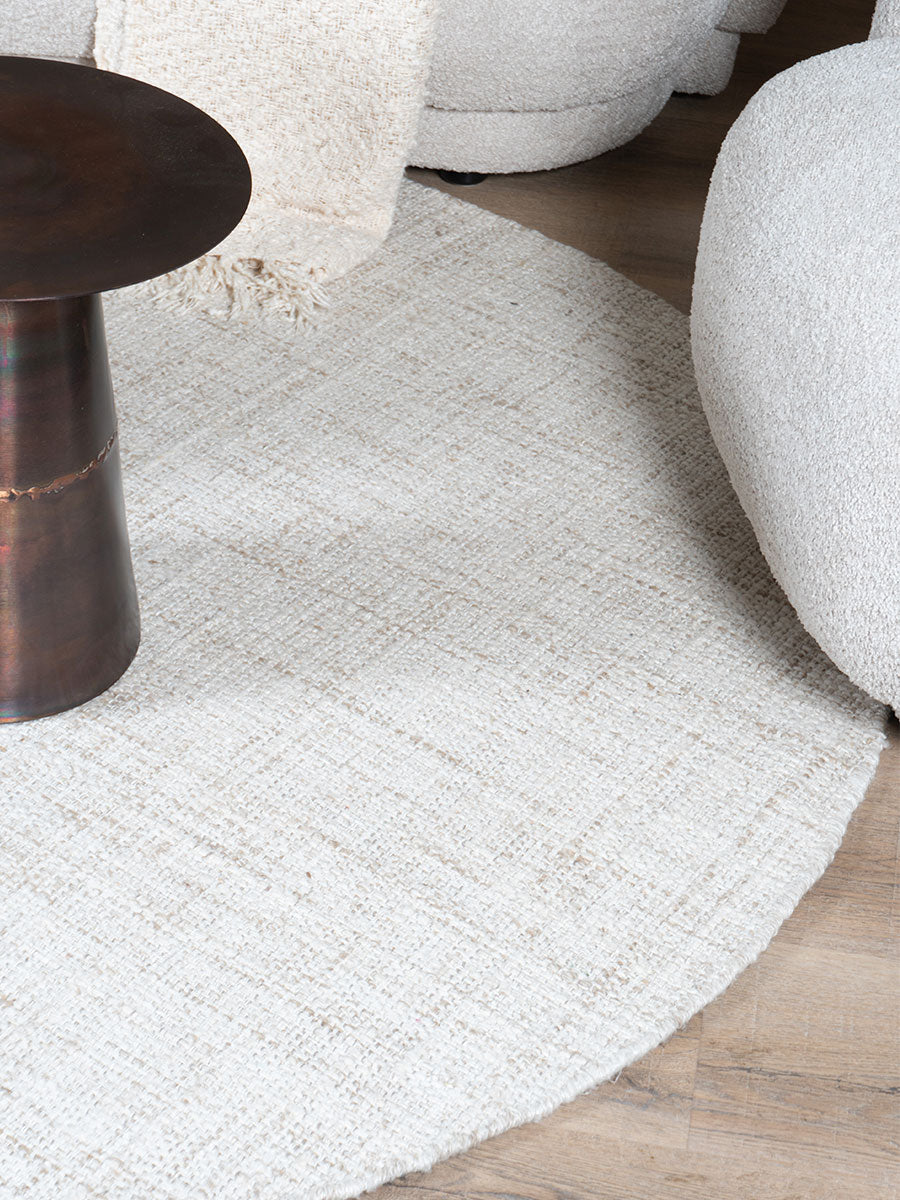 Vloerkleed Cross Light Beige Rond - view 2