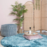 Vloerkleed Donsie Blue Rond - view 3