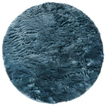 Vloerkleed Donsie Blue Rond - Blauw Rond