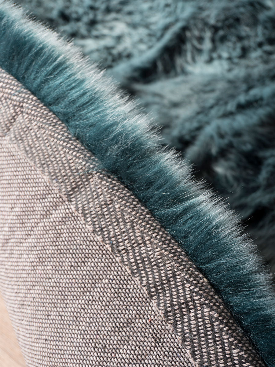 Vloerkleed Donsie Blue Rond - view 4