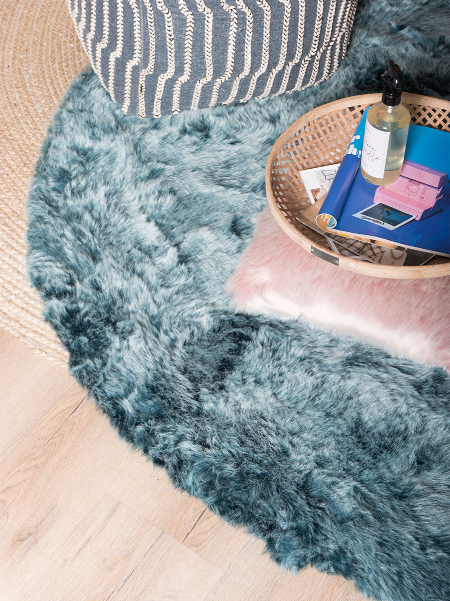 Vloerkleed Donsie Blue Rond - view 2