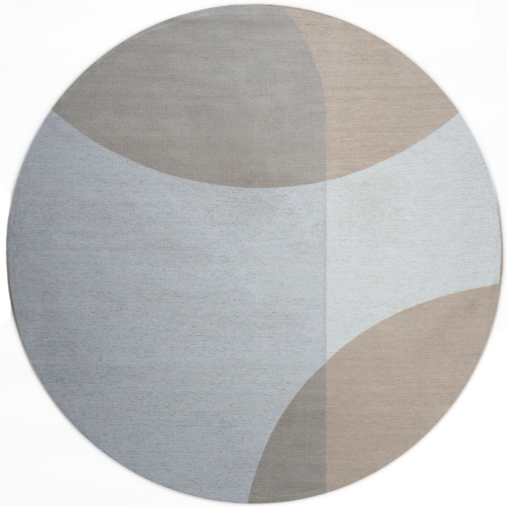 Vloerkleed Eli Beige Rond - Beige Rond
