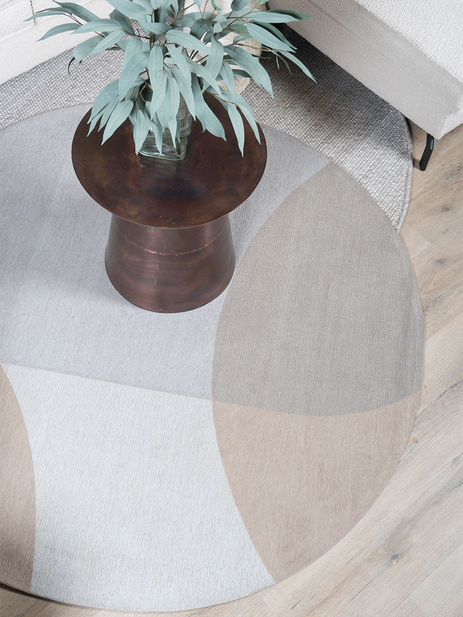 Vloerkleed Eli Beige Rond - view 2