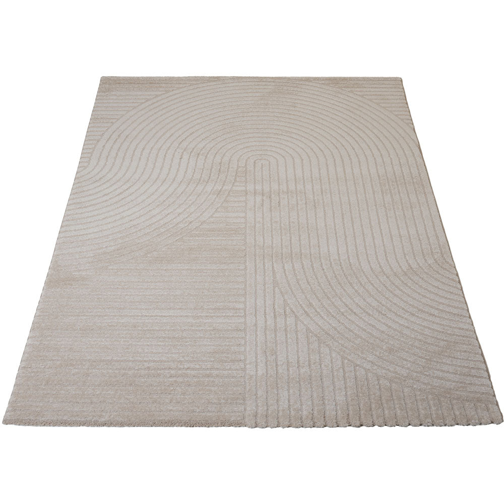 Vloerkleed Ella Beige - Beige Rechthoekig