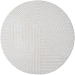 Vloerkleed Ella Cream Rond - Wit Rond