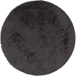 Vloerkleed Gentle Black 90 Rond - Zwart Rond