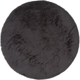 Vloerkleed Gentle Black 90 Rond - Zwart Rond