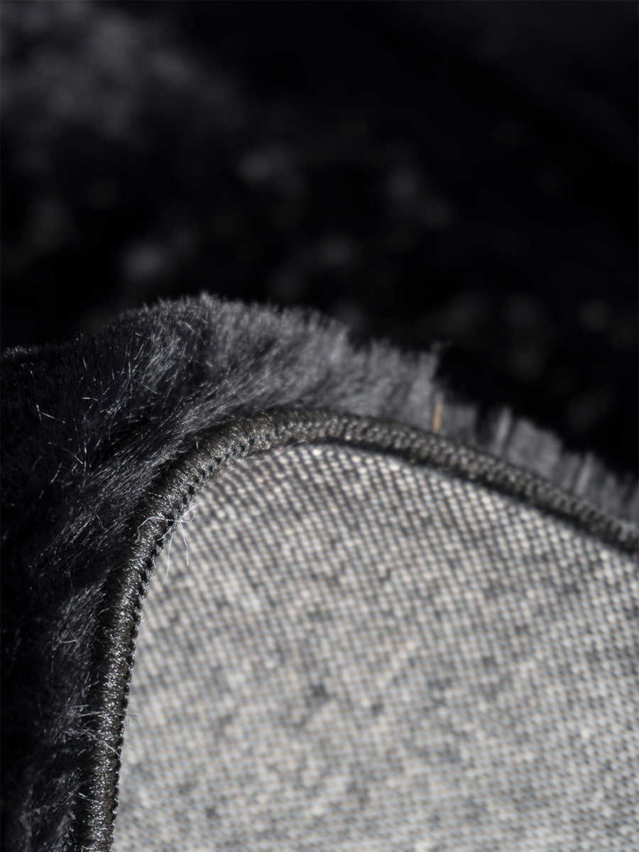 Vloerkleed Gentle Black 90 Rond - view 2