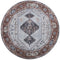 Vloerkleed Karaca Antraciet/Brown 09 Rond - Bruin Rond