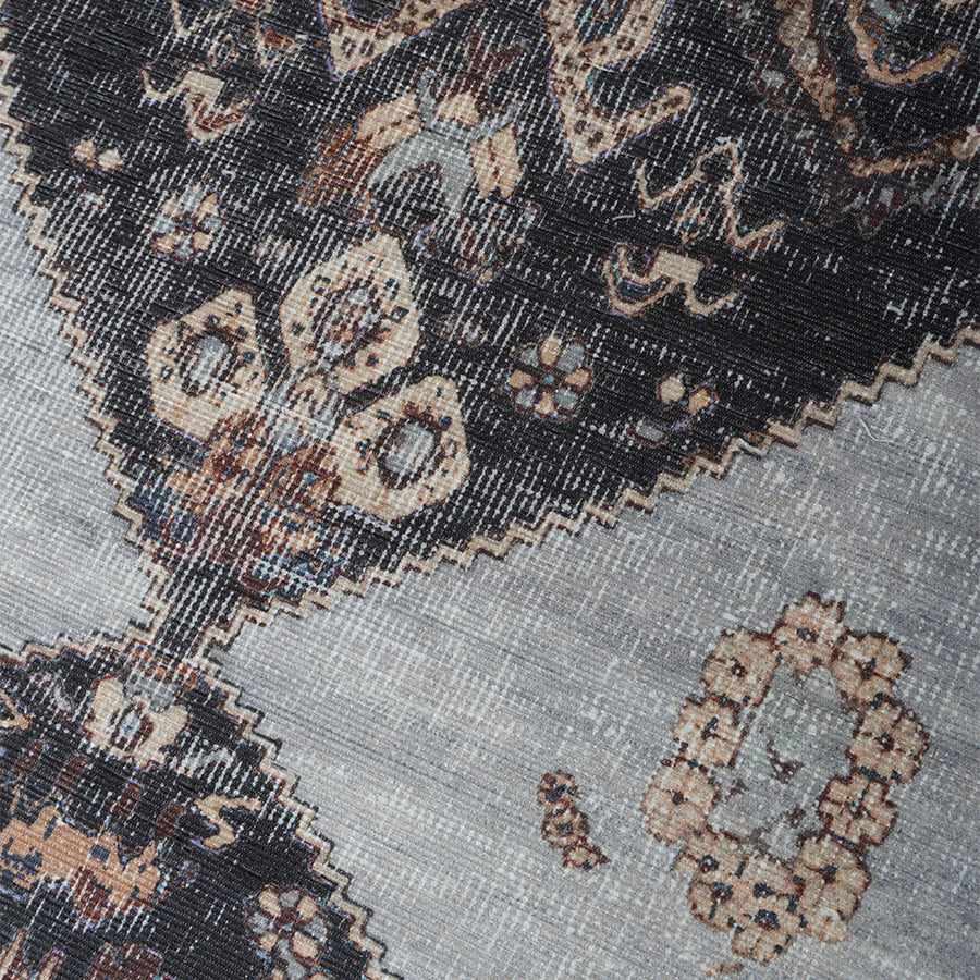 Vloerkleed Karaca Antraciet/Brown 09 - view 2