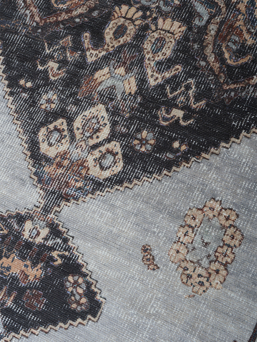 Vloerkleed Karaca Antraciet/Brown 09 - view 2