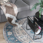 Vloerkleed Karaca Blue 03 Rond - view 3