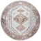 Vloerkleed Karaca Brown 08 Rond - Bruin Rond