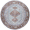 Vloerkleed Karaca Purple/Brown 07 Rond - Paars Rond