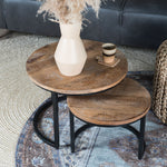 Vloerkleed Jute Bleached Rond - view 3
