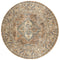 Vloerkleed Laria Blue 1 Rond - Geel Rond
