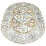 Vloerkleed Laria Brown 5 Ovaal - Geel Ovaal