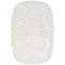 Vloerkleed Macy Creme - Rounded Corners - Wit Ovaal