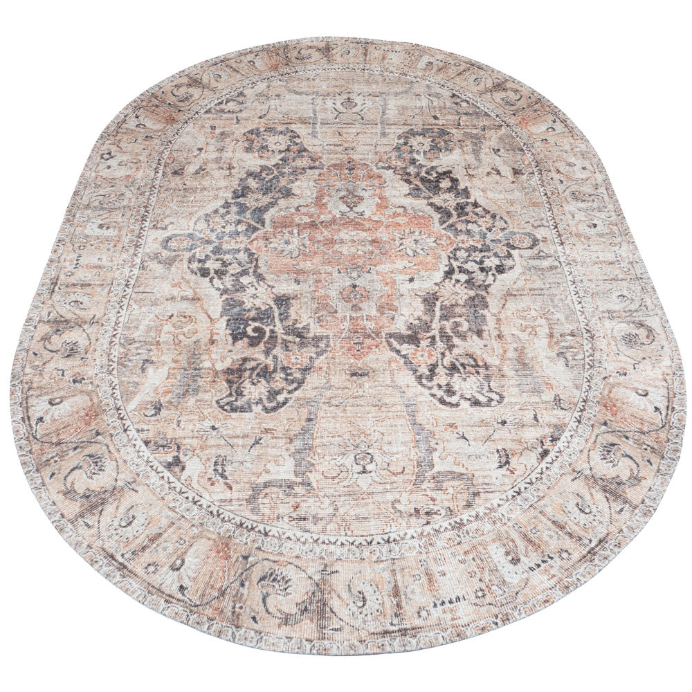Vloerkleed Mahal Beige 00 Ovaal - Beige Ovaal