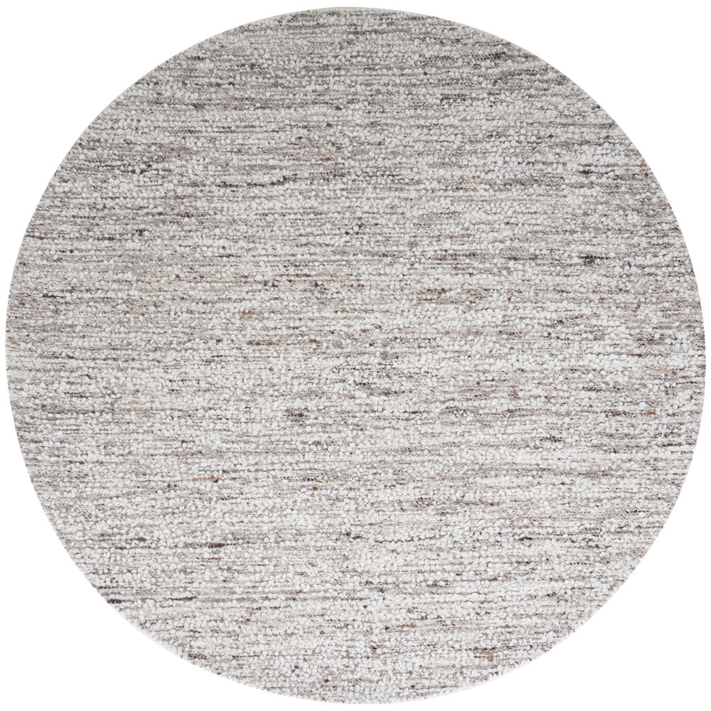 Vloerkleed Mica Naturel/Brown Rond - Bruin Rond