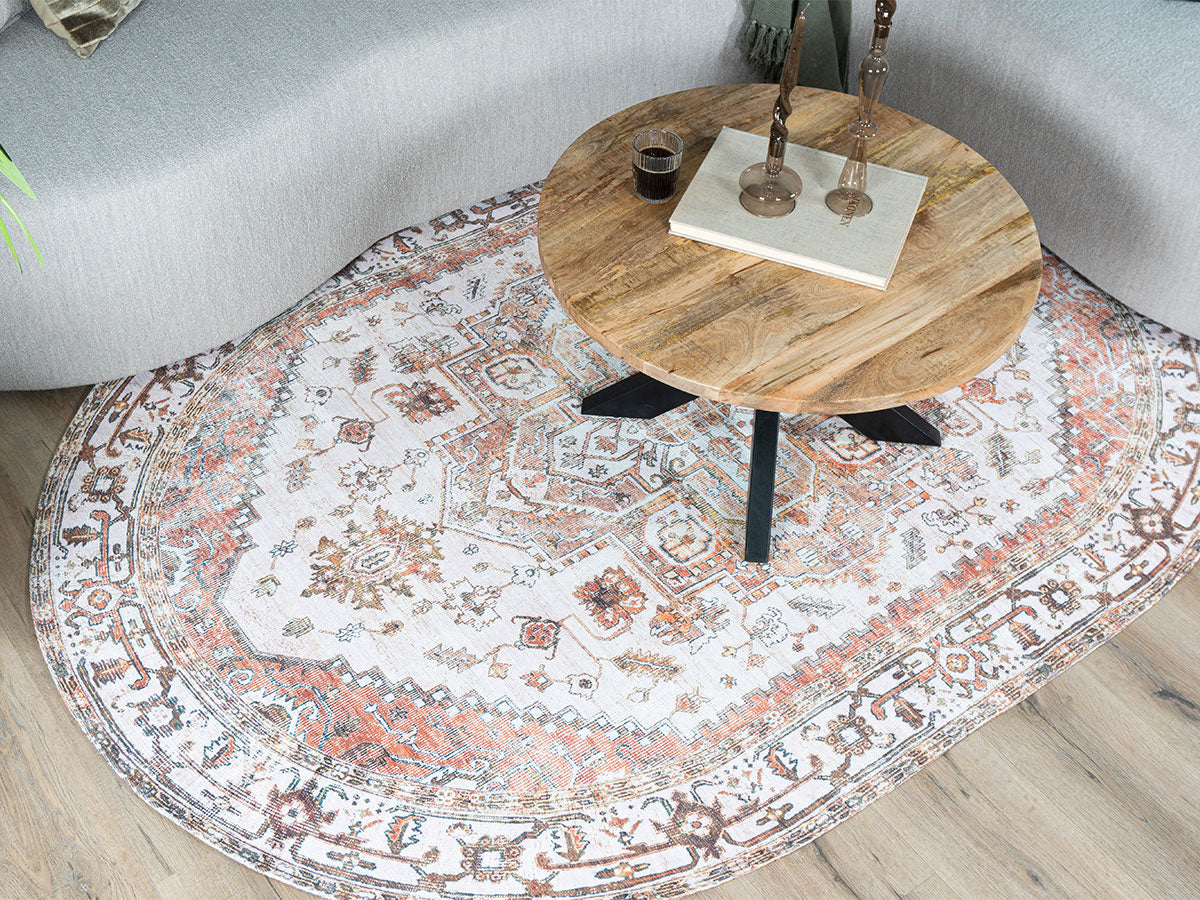 Vloerkleed Nora Bruin Ovaal - view 2