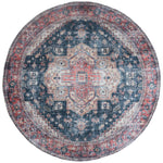 Vloerkleed Nora Rood Rond - Rood Rond