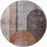 Vloerkleed Ova Rond - Bruin Rond