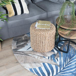 Vloerkleed Palm Blue Rond - view 3