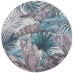 Vloerkleed Palm Green Rond - Meerkleurig Rond