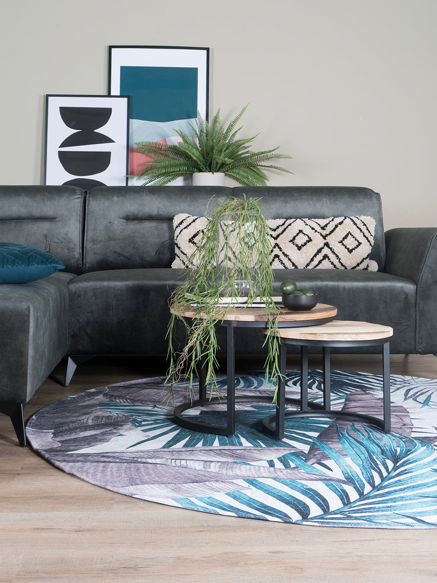 Vloerkleed Palm Green Rond - view 4