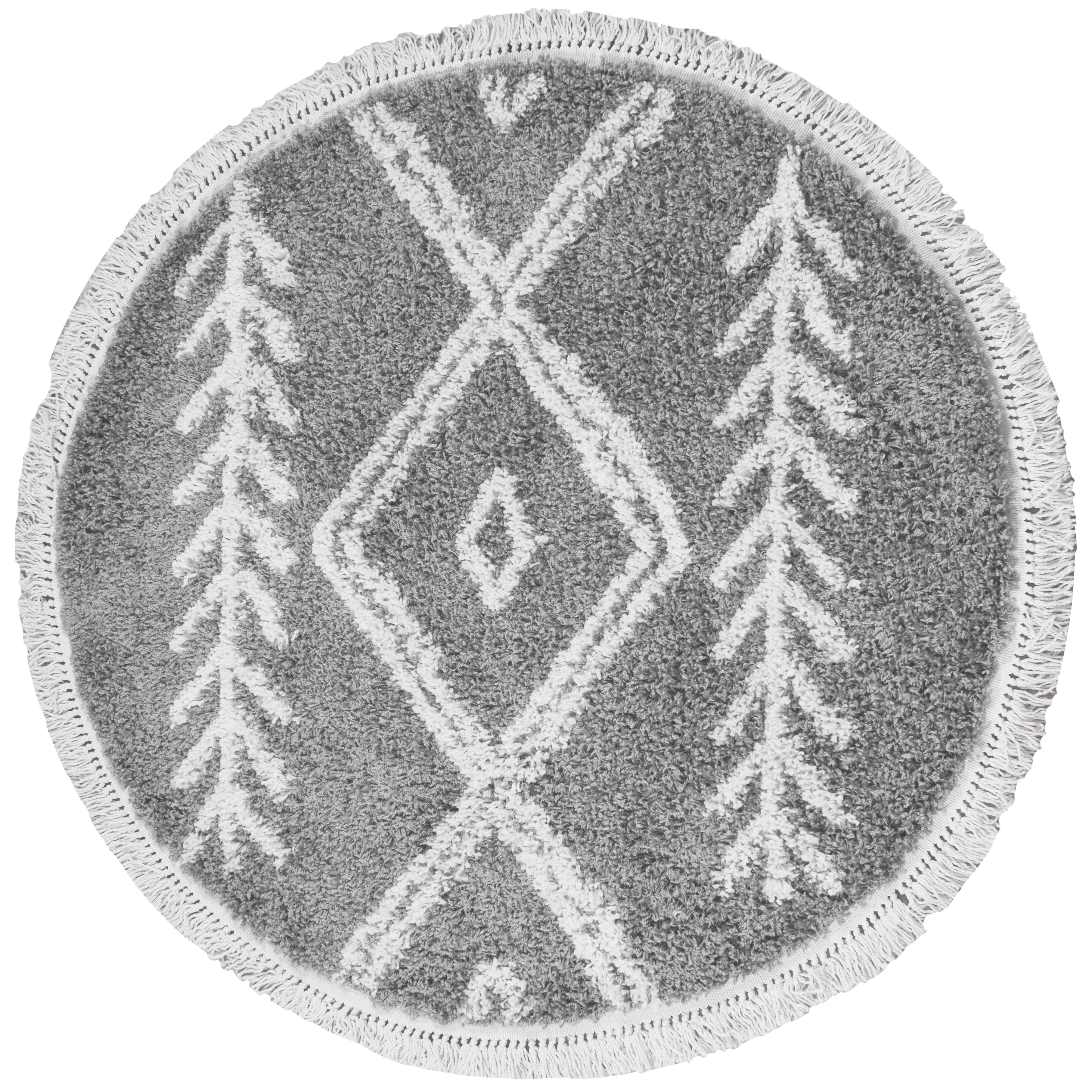 Vloerkleed Rabat Grey Rond - Grijs Rond