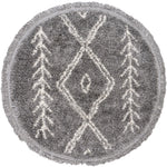 Vloerkleed New Rabat Grey Rond - Grijs Rond