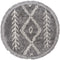Vloerkleed New Rabat Grey Rond - Grijs Rond