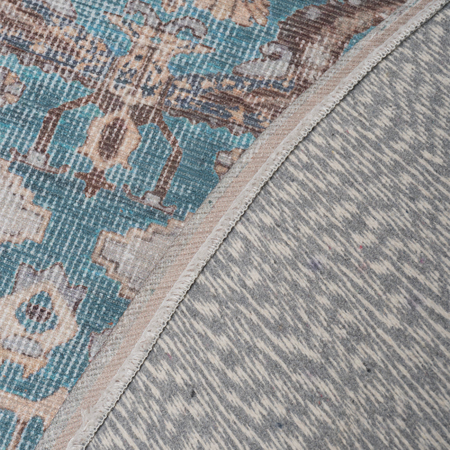 Vloerkleed Karaca Blue 03 Rond - view 2