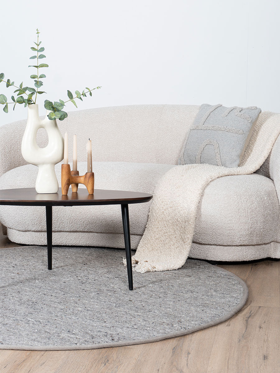 Vloerkleed Scott Donker Beige Rond - view 2
