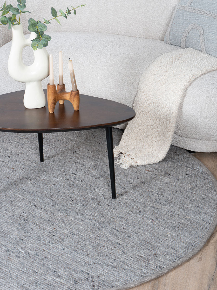 Vloerkleed Scott Donker Beige Rond - view 3