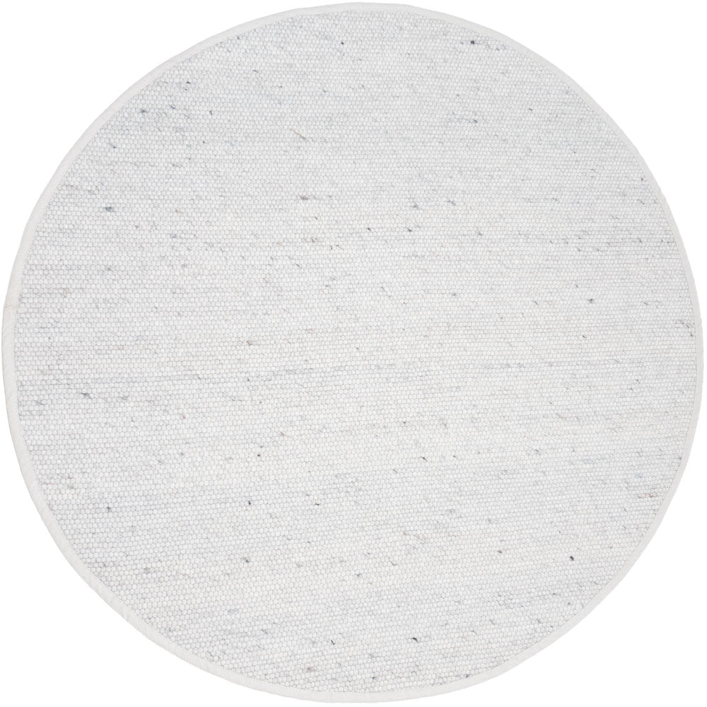 Vloerkleed Scott Ivoor Rond - Wit Rond