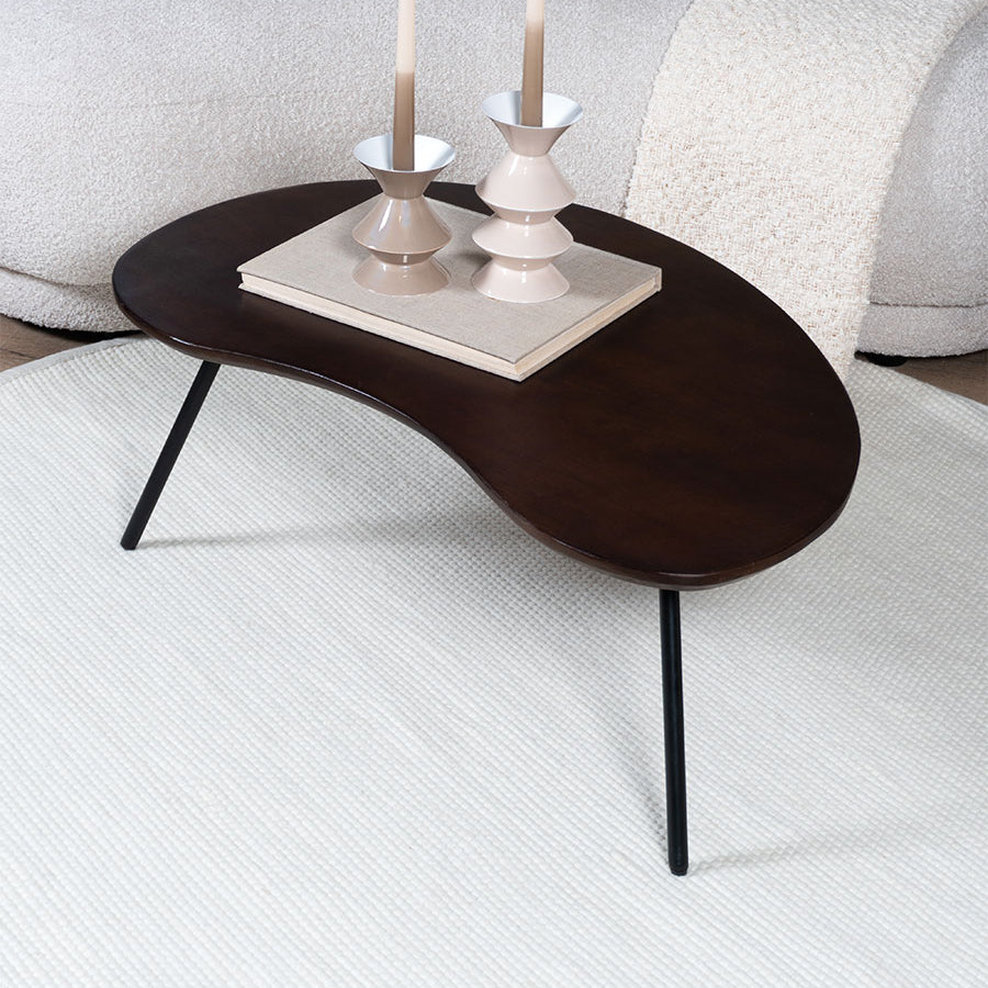 Vloerkleed Scott Wit Rond - view 2