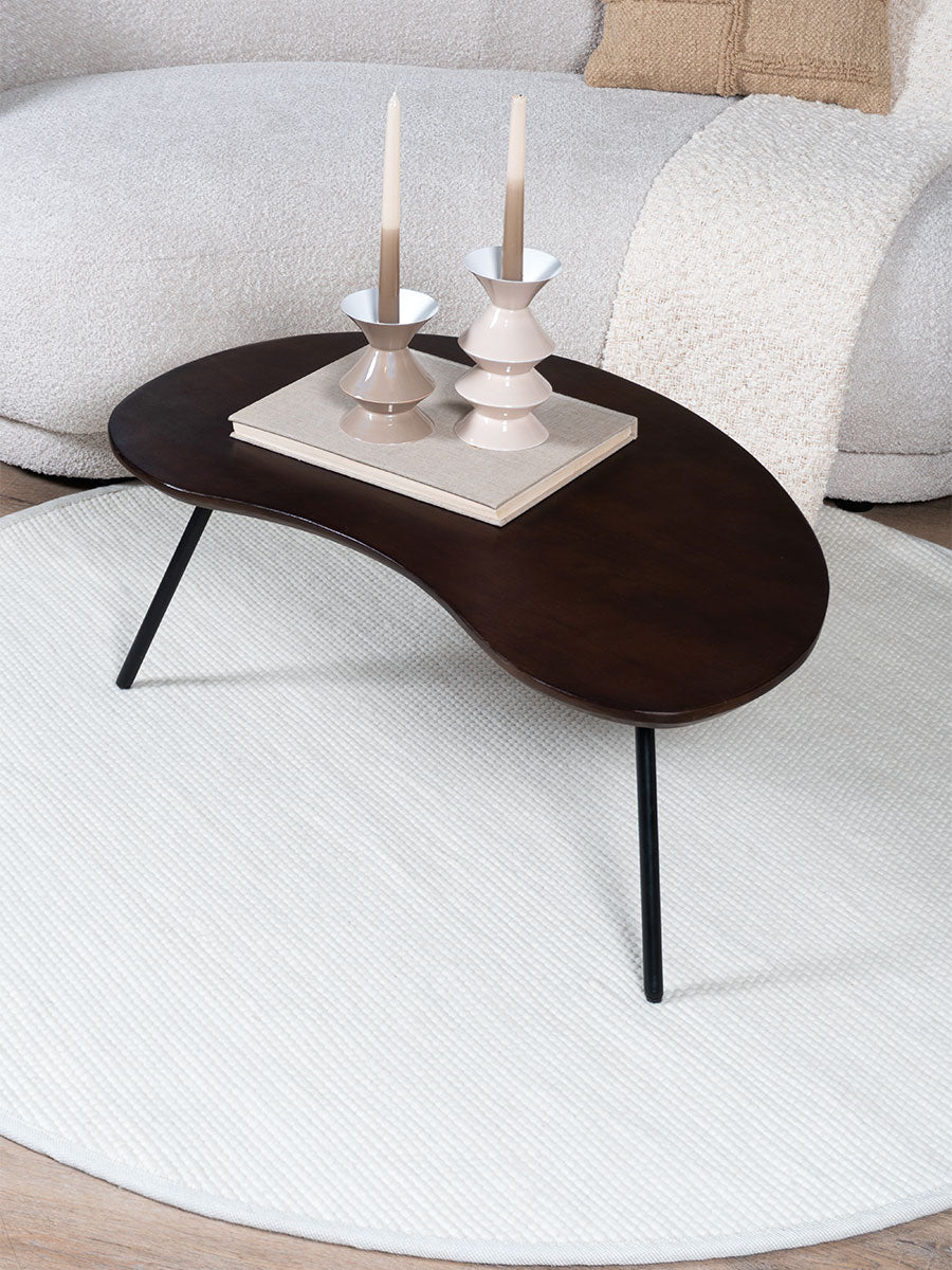 Vloerkleed Scott Wit Rond - view 2
