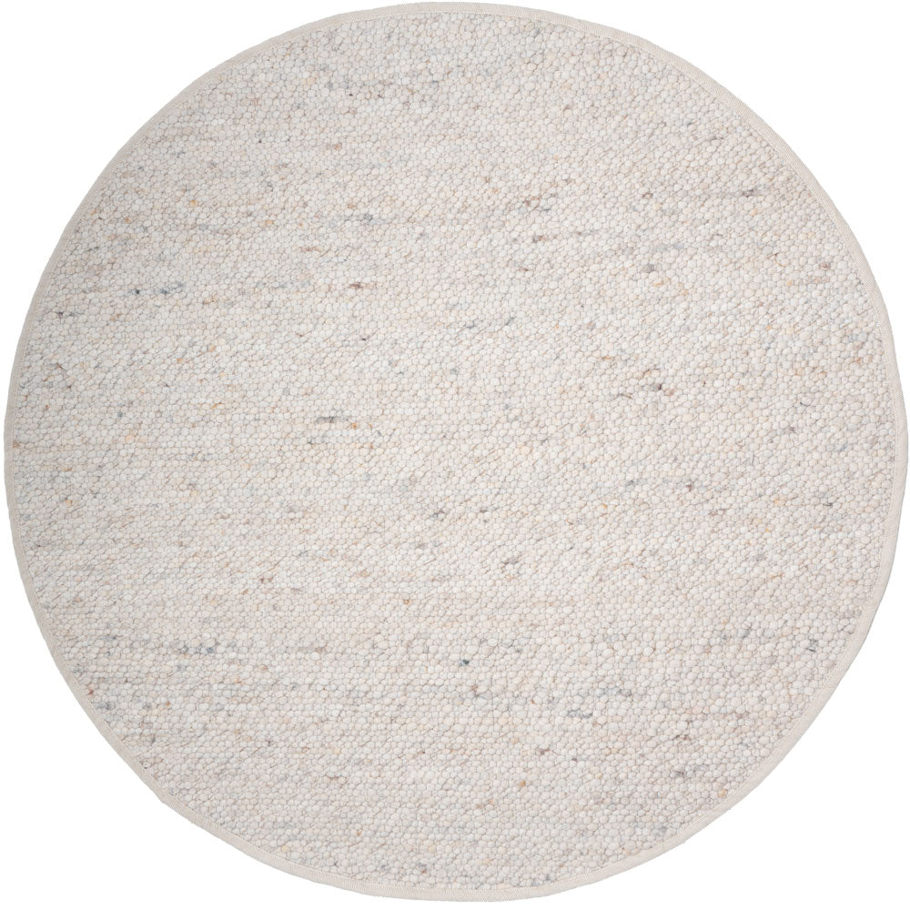 Vloerkleed Stone Beige 215 Rond - Beige Rond