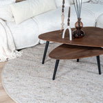 Vloerkleed Stone Donker Beige 417 Rond - view 2
