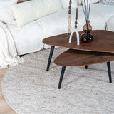 Vloerkleed Stone Donker Beige 417 Rond - view 2