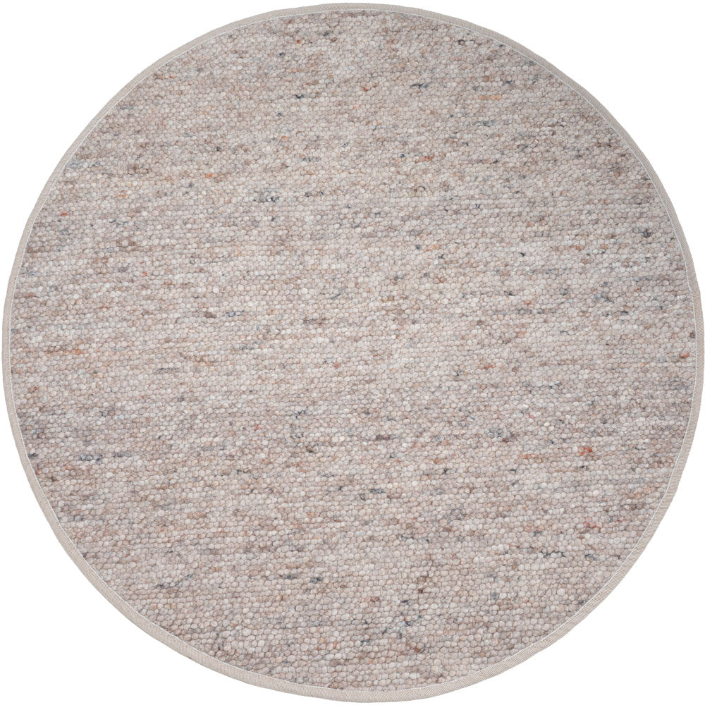 Vloerkleed Stone Donker Beige 417 Rond - Beige Rond