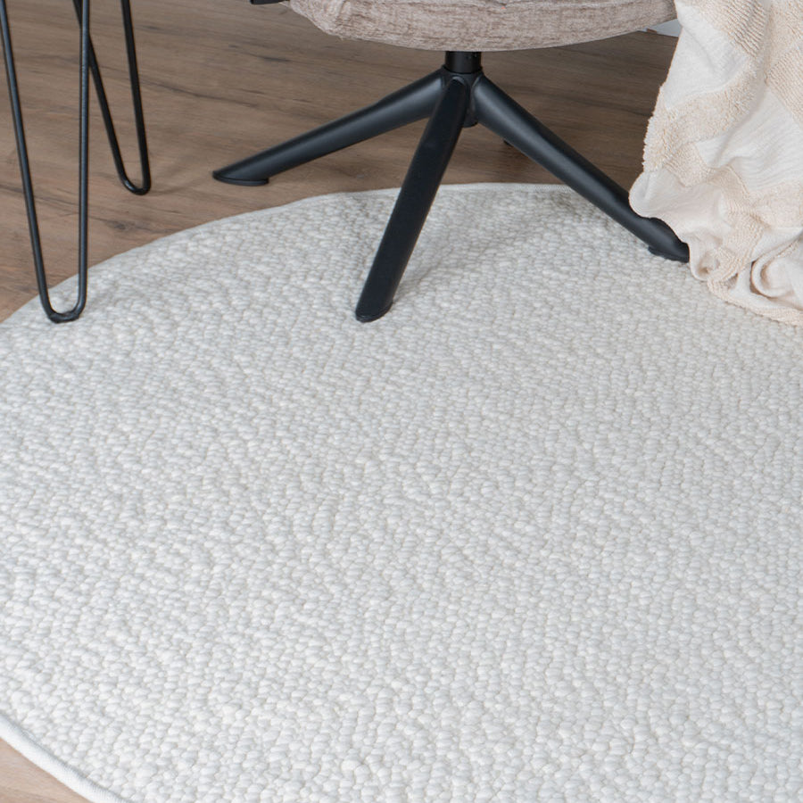Vloerkleed Stone White Rond - view 2