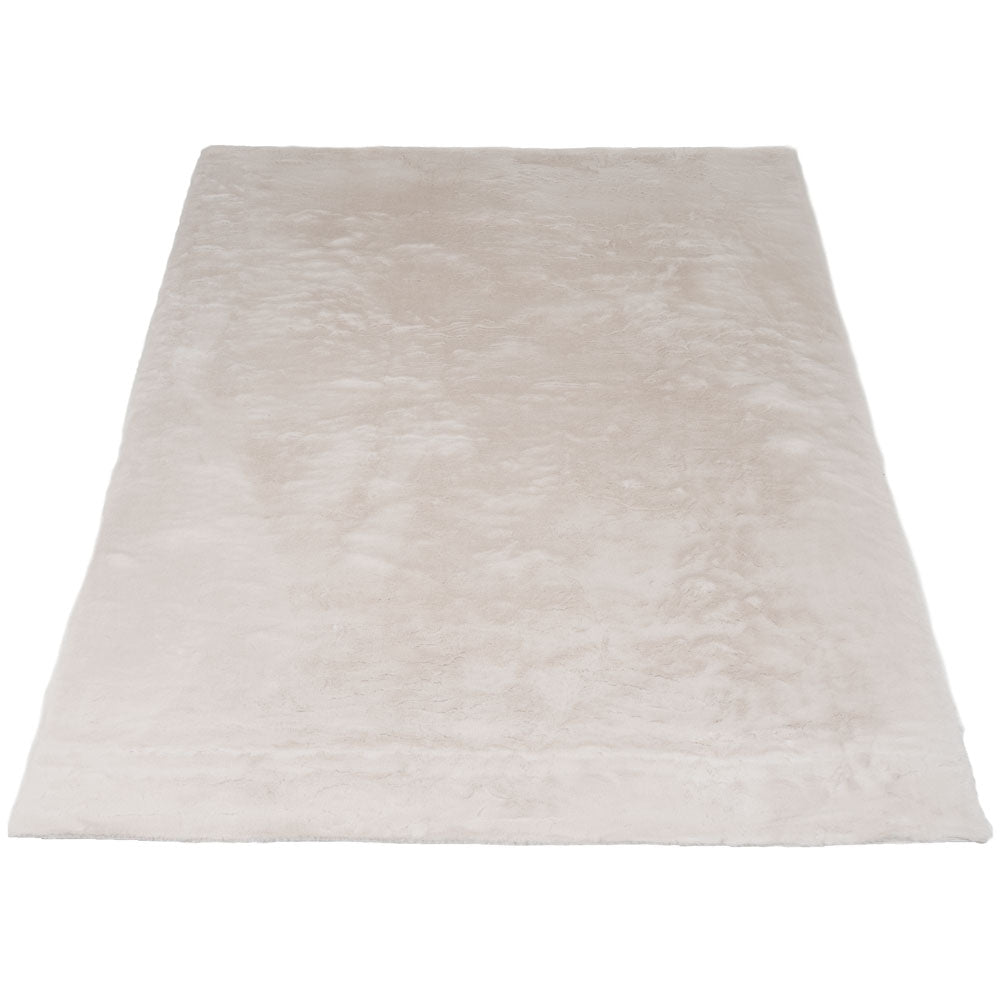 Vloerkleed Velluto Beige - Beige Rechthoekig
