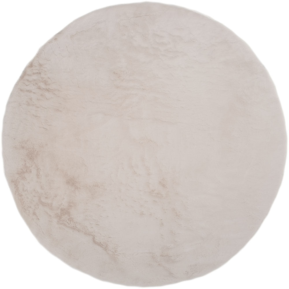 Vloerkleed Velluto Beige Rond - Beige Rond