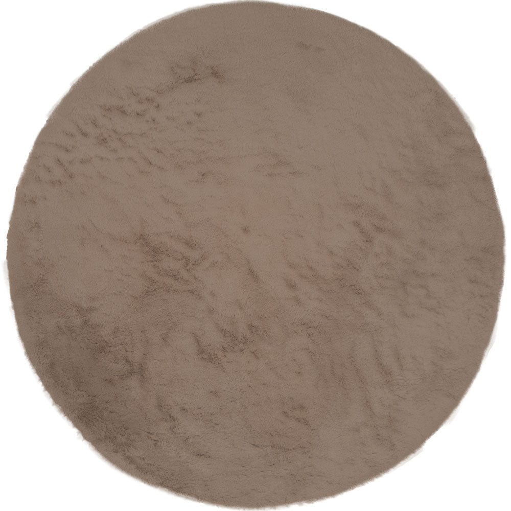 Vloerkleed Velluto Choco Rond - Bruin Rond