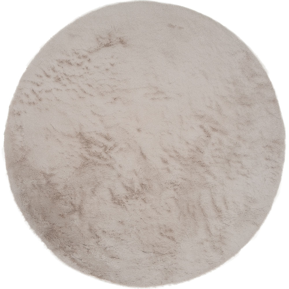 Vloerkleed Velluto Nature Rond - Taupe Rond