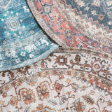 Vloerkleed Nora Petrol Rond - view 2